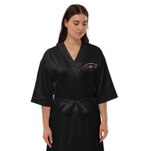 Load image into Gallery viewer, Vision//Satin Robe//White Logo