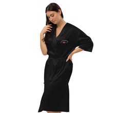 Load image into Gallery viewer, Vision//Satin Robe//White Logo