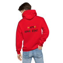 Load image into Gallery viewer, Juneteenth//Unisex fleece hoodie