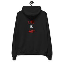 Load image into Gallery viewer, Life Is Art//Unisex fleece hoodie
