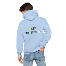 Load image into Gallery viewer, Juneteenth//Unisex fleece hoodie