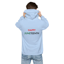 Load image into Gallery viewer, Juneteenth//Unisex fleece hoodie