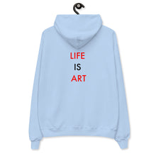 Load image into Gallery viewer, Life Is Art//Unisex fleece hoodie