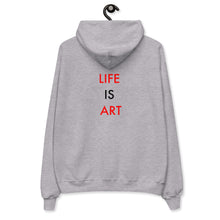 Load image into Gallery viewer, Life Is Art//Unisex fleece hoodie