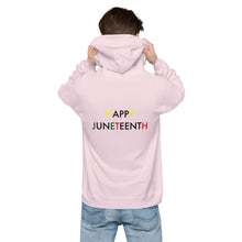 Load image into Gallery viewer, Juneteenth//Unisex fleece hoodie