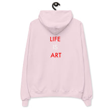 Load image into Gallery viewer, Life Is Art//Unisex fleece hoodie