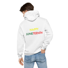 Load image into Gallery viewer, Juneteenth//Unisex fleece hoodie