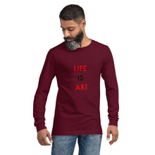 Load image into Gallery viewer, Life Is Art//Unisex Long Sleeve Tee