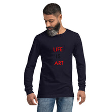 Load image into Gallery viewer, Life Is Art//Unisex Long Sleeve Tee