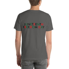Load image into Gallery viewer, Juneteenth//Short-Sleeve Unisex T-Shirt