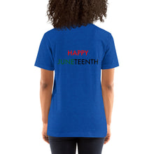 Load image into Gallery viewer, Juneteenth//Short-Sleeve Unisex T-Shirt