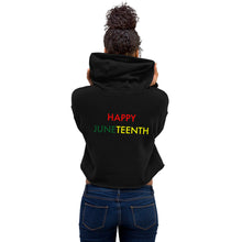 Load image into Gallery viewer, Juneteenth//Crop Hoodie