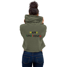 Load image into Gallery viewer, Juneteenth//Crop Hoodie