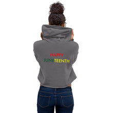 Load image into Gallery viewer, Juneteenth//Crop Hoodie