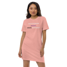 Load image into Gallery viewer, PhotoWrite//Organic cotton t-shirt dress
