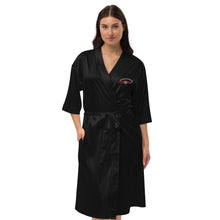 Load image into Gallery viewer, Vision//Satin Robe//White Logo
