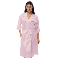 Load image into Gallery viewer, Vision//Satin Robe//Black Logo
