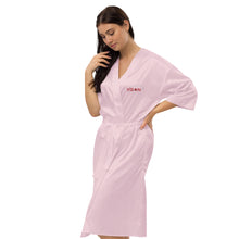 Load image into Gallery viewer, Vision//Satin Robe//White Logo
