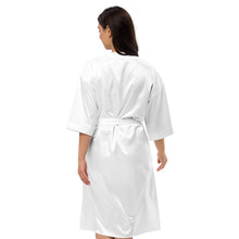 Load image into Gallery viewer, Vision//Satin Robe//White Logo
