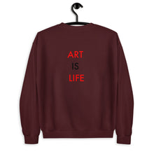 Load image into Gallery viewer, Art Is Life//Unisex Sweatshirt
