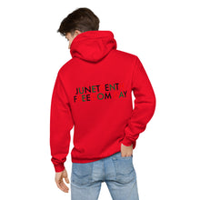 Load image into Gallery viewer, Juneteenth//Unisex fleece hoodie
