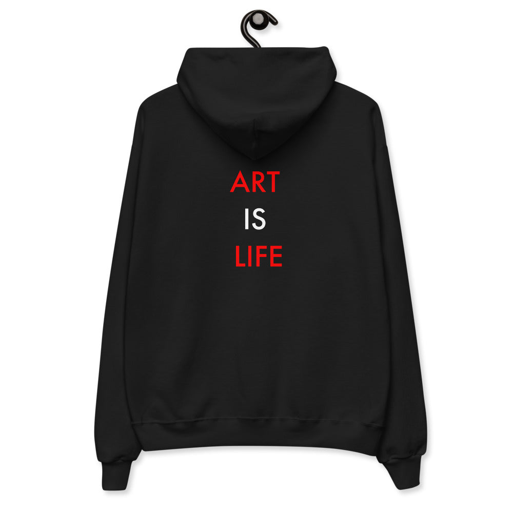 Art Is Life//Unisex fleece hoodie