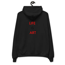 Load image into Gallery viewer, Life Is Art//Unisex fleece hoodie
