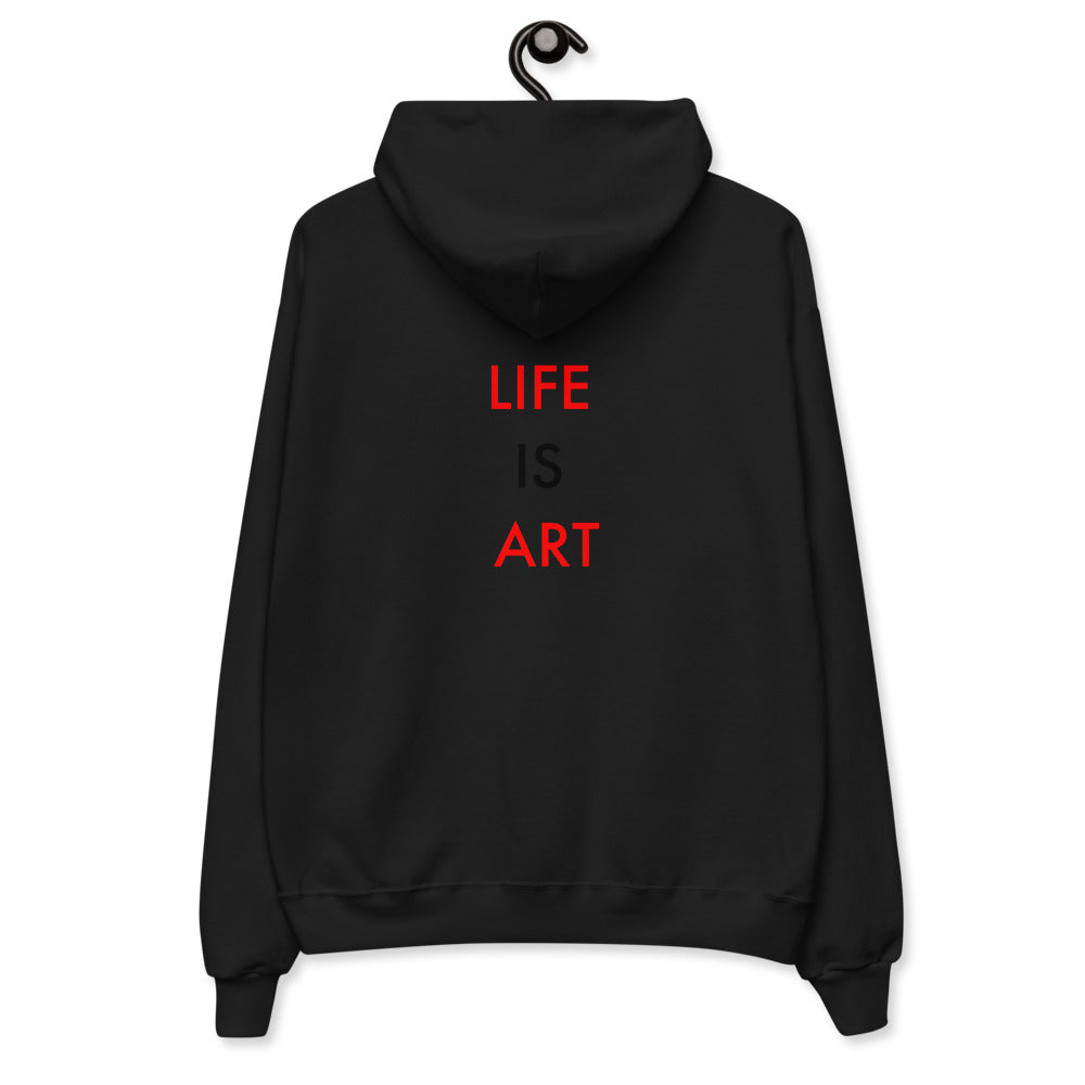 Life Is Art//Unisex fleece hoodie