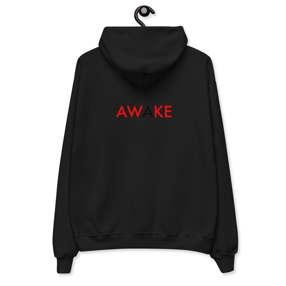 Awake//Unisex fleece hoodie