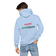 Load image into Gallery viewer, Juneteenth//Unisex fleece hoodie
