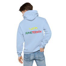 Load image into Gallery viewer, Juneteenth//Unisex fleece hoodie
