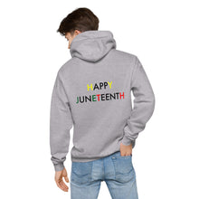 Load image into Gallery viewer, Juneteenth//Unisex fleece hoodie
