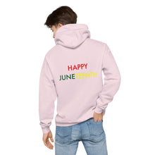 Load image into Gallery viewer, Juneteenth//Unisex fleece hoodie
