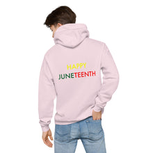 Load image into Gallery viewer, Juneteenth//Unisex fleece hoodie
