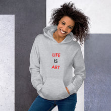 Load image into Gallery viewer, Life Is Art//Unisex Hoodie+

