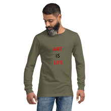 Load image into Gallery viewer, Art Is Life//Unisex Long Sleeve Tee
