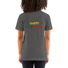 Load image into Gallery viewer, Juneteenth//Short-Sleeve Unisex T-Shirt
