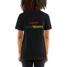 Load image into Gallery viewer, Juneteenth//Short-Sleeve Unisex T-Shirt
