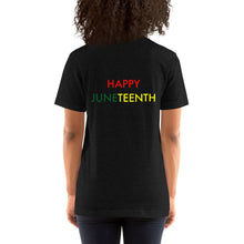 Load image into Gallery viewer, Juneteenth//Short-Sleeve Unisex T-Shirt
