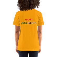 Load image into Gallery viewer, Juneteenth//Short-Sleeve Unisex T-Shirt
