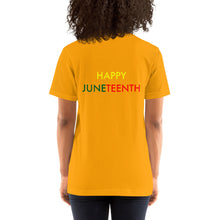 Load image into Gallery viewer, Juneteenth//Short-Sleeve Unisex T-Shirt
