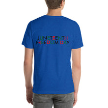 Load image into Gallery viewer, Juneteenth//Short-Sleeve Unisex T-Shirt

