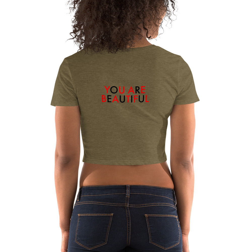 You Are Beautiful//Women’s Crop Tee