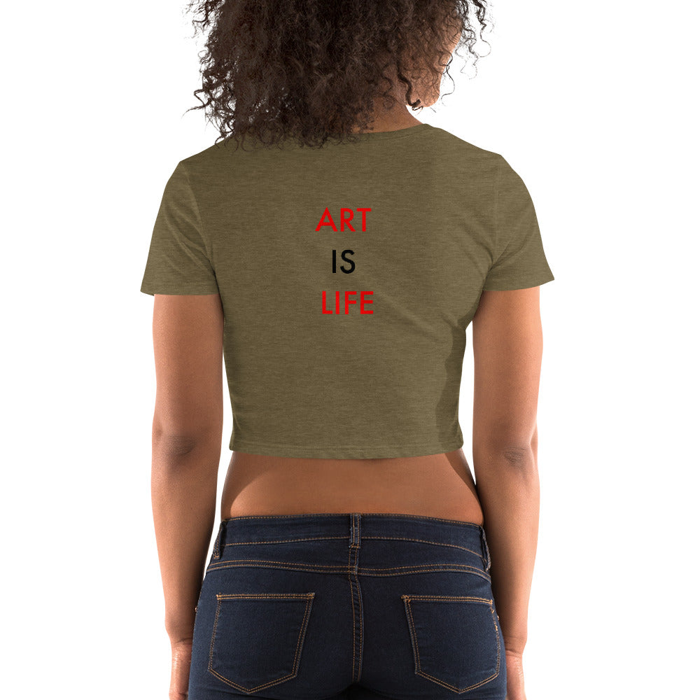 Art Is Life//Women’s Crop Tee