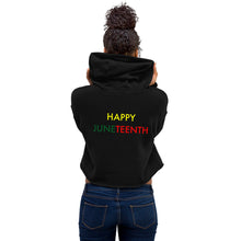 Load image into Gallery viewer, Juneteenth//Crop Hoodie
