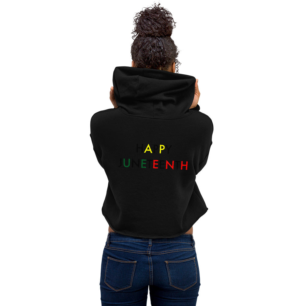 Juneteenth//Crop Hoodie