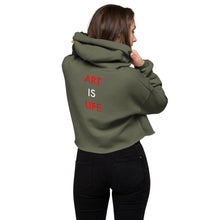 Load image into Gallery viewer, Art Is Life//Crop Hoodie
