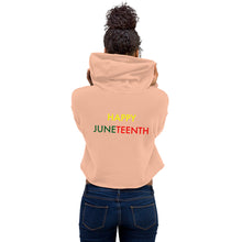 Load image into Gallery viewer, Juneteenth//Crop Hoodie
