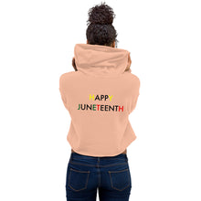Load image into Gallery viewer, Juneteenth//Crop Hoodie
