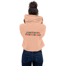 Load image into Gallery viewer, Juneteenth//Crop Hoodie
